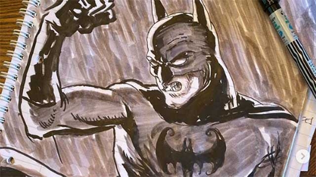 El director de The Flash comparte un boceto de Batman con Ben Affleck y Michael Keaton