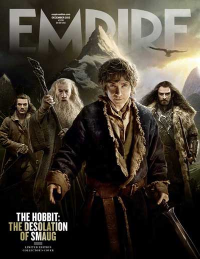 Colección de portadas de El Hobbit: La desolación de Smaug de Empire Magazine