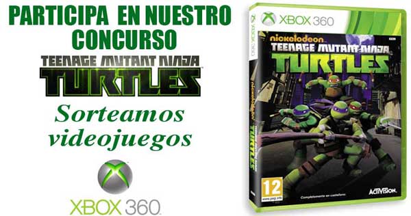 Concurso videojuego Teenage Mutant Ninja Turtles en X-Box
