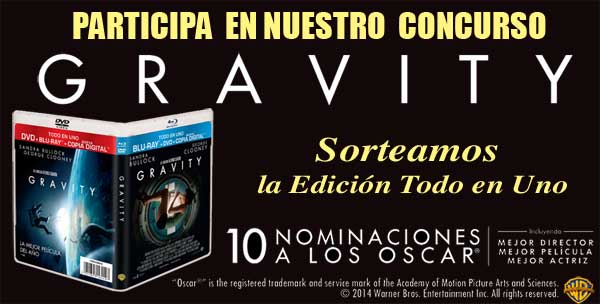 Concurso GRAVITY Edición Todo en Uno (BD+DVD+Copia Digital)