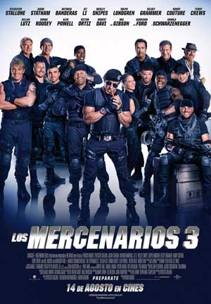 Taquillas del 15 al 17 de Agosto de 2014: Mal estreno de Los Mercenarios en la taquilla USA.