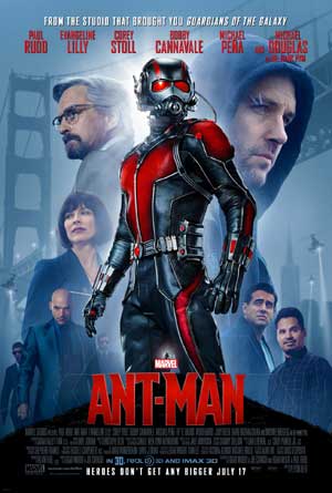 Taquillas EE UU del 24 al 26 de Julio de 2015: Ant-Man se mantiene en lo más alto de la taquilla americana.