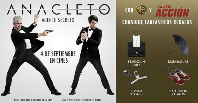 Concurso ANACLETO: AGENTE SECRETO merchandising