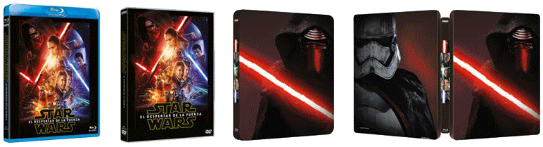 Star Wars: El despertar de la fuerza en caja metálica, Blu-Ray Combo y DVD el 20 de abril