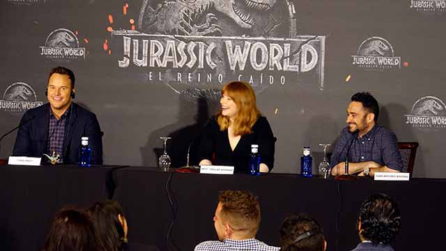 Jurassic World: El reino caído, presentación en Madrid