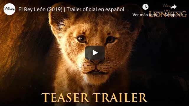 El Rey León (2019) - Tráiler oficial en español