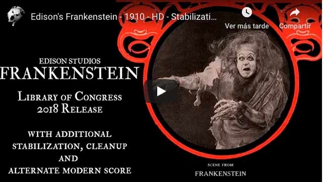 La primera versión de Frankenstein de 1910 restaurada