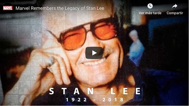 [video] Homenaje de Disney y Marvel a Stan Lee (1922-2018)