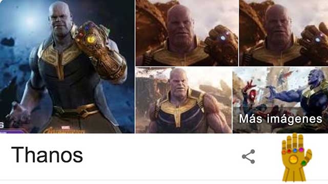¿Has probado el chasquido de Thanos en Google?