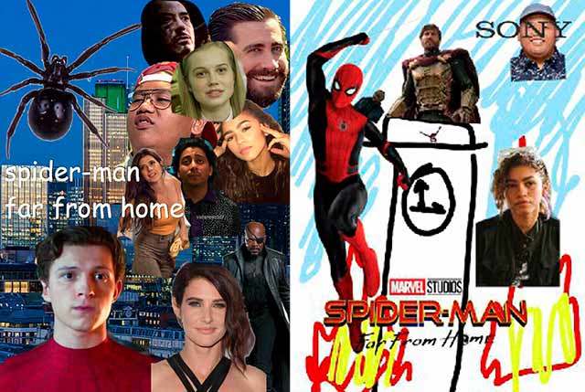 Los Memes de los pósteres de Spider-Man Lejos de Casa