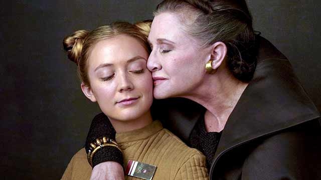 Se confirma que Billie Lourd interpretó a la princesa Leia también…