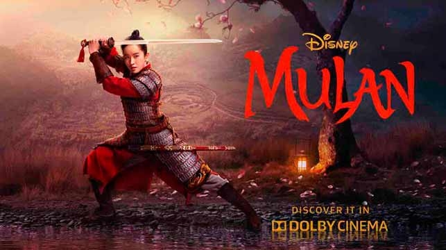 Disney confirma que Mulan se estrenará en cines en China