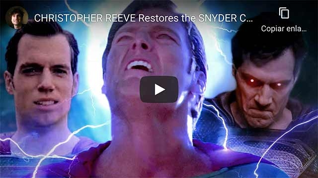 El Superman de Christopher Reeve salva La liga de la justicia de Zack Snyder