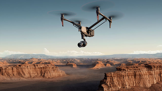 Dron DJI Inspire 3 para rodajes de cine y series audiovisuales en